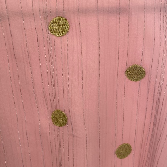 Anthropologie Hutch Philippa Polka-Dot Blouse in Blush, Size Small - Picture 10 of 14